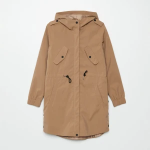 Cropp - Parka z kapturem - beżowy