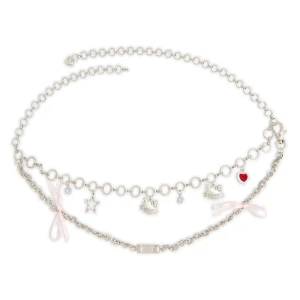 Cropp - Pasek łańcuch Hello Kitty - srebrny