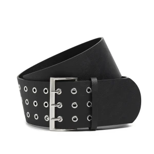 Cropp - Pasek z trzema bolcami - czarny
