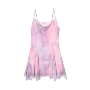 Cropp - Pastelowa sukienka mini na ramiączkach - wielobarwny