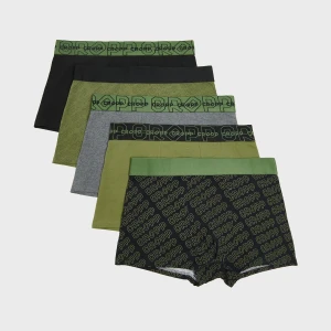 Cropp - Pięciopak bokserek basic - zielony