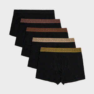Cropp - Pięciopak czarnych bokserek basic - czarny