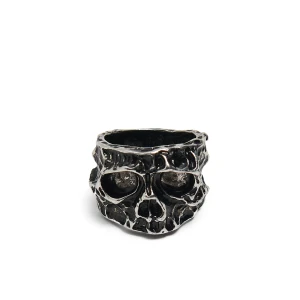 Cropp - Pierścień w kształcie czaszki - srebrny