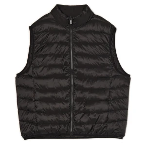 Cropp - Pikowana czarna kamizelka ze stójką - czarny