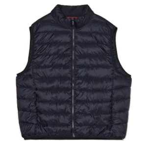 Cropp - Pikowana granatowa kamizelka ze stójką - granatowy