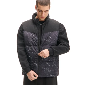 Cropp - Pikowana kamizelka ze stójką - czarny