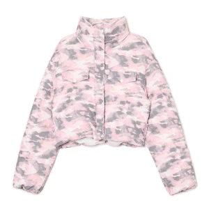 Cropp - Pikowana kurtka puffer moro - wielobarwny