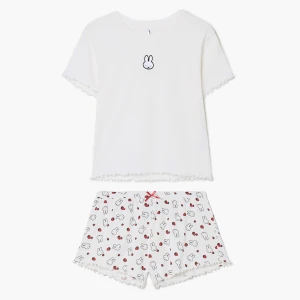 Cropp - Piżama Miffy z ozdobnym wykończeniem - biały