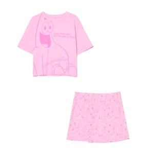 Zdjęcie produktu Cropp - Piżama Patryk z serii SpongeBob Kanciastoporty - różowy