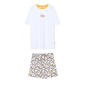 Cropp - Piżama z motywem jaj - biały