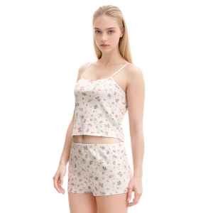 Cropp - Piżama ze skrzydlatymi psami i kotami - biały