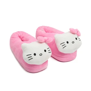 Cropp - Pluszowe kapcie z Hello Kitty - różowy