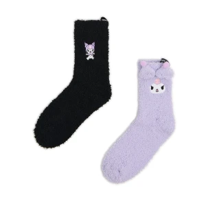 Cropp - Pluszowe skarpetki Kuromi - fioletowy