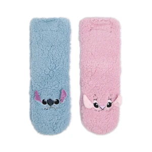 Cropp - Pluszowe skarpetki Stitch i Andzia - wielobarwny