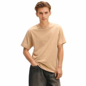 Cropp - Pomarańczowa koszulka basic - pomarańczowy