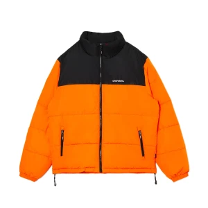 Cropp - Pomarańczowa kurtka puffer - pomarańczowy
