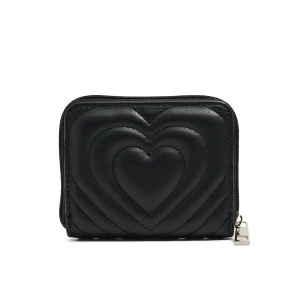 Cropp - Portfel z wyszywanym motywem serca - czarny