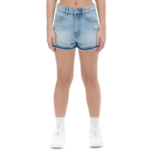 Zdjęcie produktu Cropp - Poszarpane jeansowe szorty - niebieski