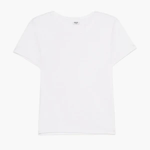 Cropp - Prążkowana biała koszulka - biały