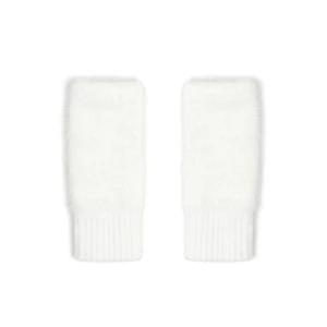 Cropp - Puchate rękawiczki mitenki - biały