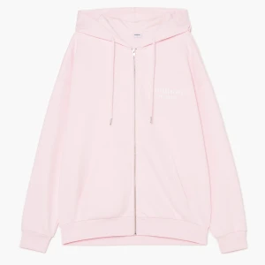 Cropp - Różowa bluza hoodie z motywacyjnym tekstem - różowy