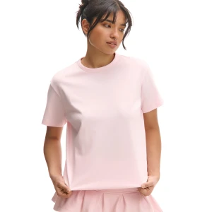 Cropp - Różowa koszulka oversize - różowy