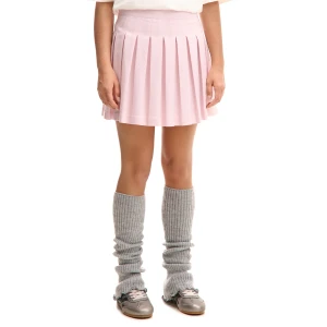 Cropp - Różowa plisowana spódnica mini - różowy