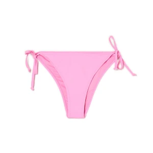 Cropp - Różowe majtki kąpielowe z wiązaniami - różowy