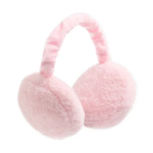 Cropp - Różowe pluszowe nauszniki z regulacją - różowy