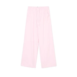 Cropp - Różowe spodnie z lnem - różowy