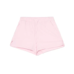 Cropp - Różowe szorty z lnem - różowy