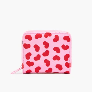 Cropp - Różowy portfel z serduszkowym motywem - różowy