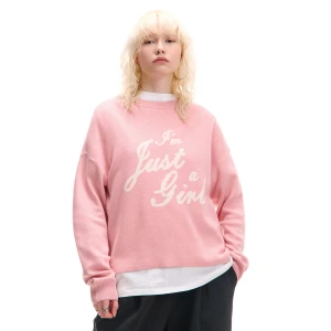 Zdjęcie produktu Cropp - Różowy sweter ze sloganem - różowy