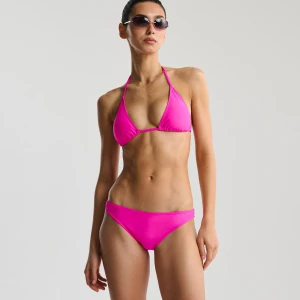 Cropp - Różowy wiązany stanik od bikini - różowy