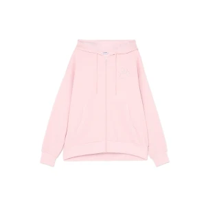 Cropp - Rozpinana bluza z cekinową psią łapką - różowy