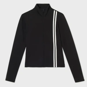 Cropp - Rozpinana bluza ze stójką i lampasem - czarny
