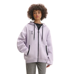 Cropp - Rozpinana fioletowa bluza hoodie z Kuromi - fioletowy