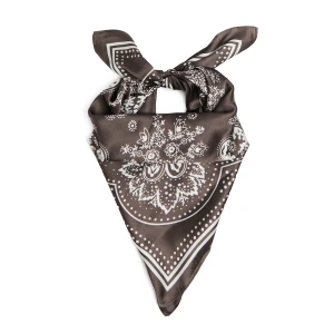 Cropp - Satynowa chusta na głowę - brązowy