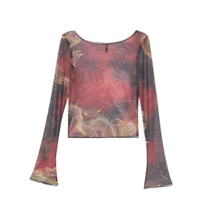 Cropp - Siateczkowa bluzka z motywem smoka - wielobarwny