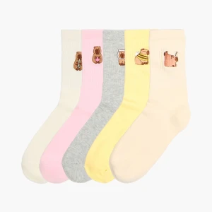 Cropp - Skarpety z haftowanymi kapibarami - wielobarwny