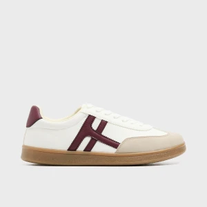 Cropp - Sneakersy w stylu retro - kremowy
