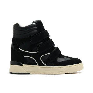 Cropp - Sneakersy za kostkę na rzep - czarny