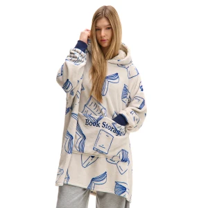 Cropp - Snuddie z motywem książki - jasny szary