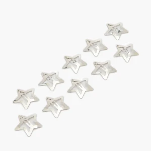 Cropp - Spinki do włosów gwiazdki - srebrny
