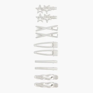 Cropp - Spinki do włosów w kolorze srebrnym - srebrny