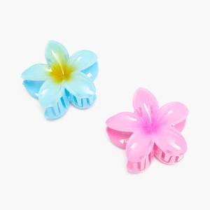 Cropp - Spinki do włosów w kształcie orchidei - wielobarwny