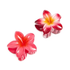 Cropp - Spinki do włosów z motywem orchidei - różowy