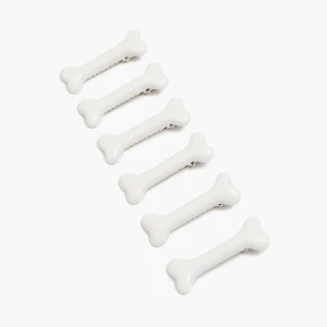 Cropp - Spinki w kształcie psich kostek - biały