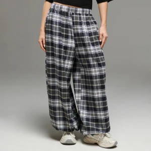 Cropp - Spodnie baggy w kratę - inny
