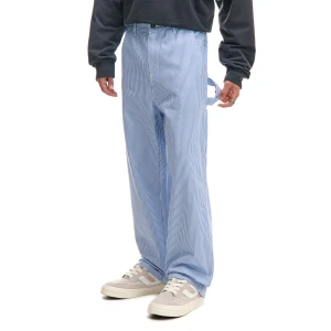 Cropp - Spodnie baggy w niebieskie paski - niebieski